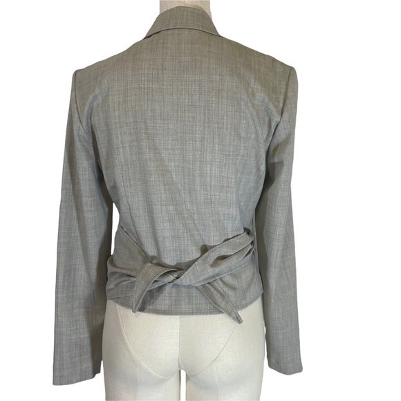 LAFAYETTE 148 New York Lightweight Wool Blazer Wrap top Jacket Office suit - Picture 2 of 10